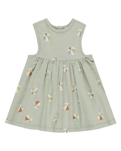 Rylee + Cru Collective Kids' Layla Dress In Green