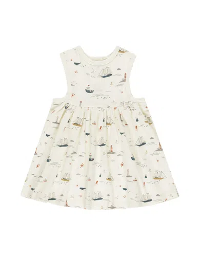 Rylee + Cru Collective Kids' Layla Dress In Yellow