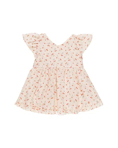 Rylee + Cru Collective Kids' Lilia Romper In Brown
