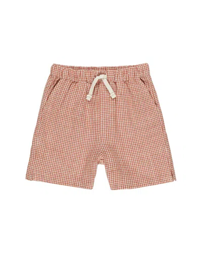 Rylee + Cru Collective Kids' Perry Linen-blend Short In Animal Print