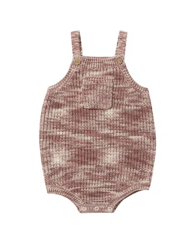 Rylee + Cru Kids' Collective Pocketed Knit Romper In Brown
