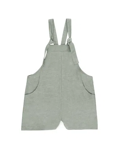 Rylee + Cru Collective Skipper Linen-blend Overall In Yellow