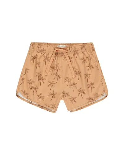 Rylee + Cru Collective Kids' Swim Trunk In Gray