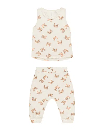 Rylee + Cru Collective Kids' Tank & Slouch Pant Set In Multi