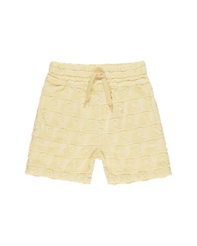 Rylee + Cru Collective Kids' Terry Short In Yellow