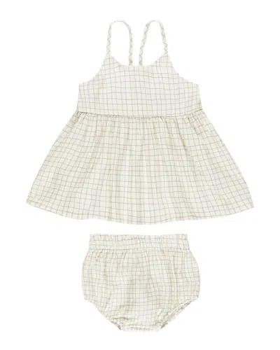 Rylee + Cru Collective Kids' Zenni Linen-blend Set In Animal Print