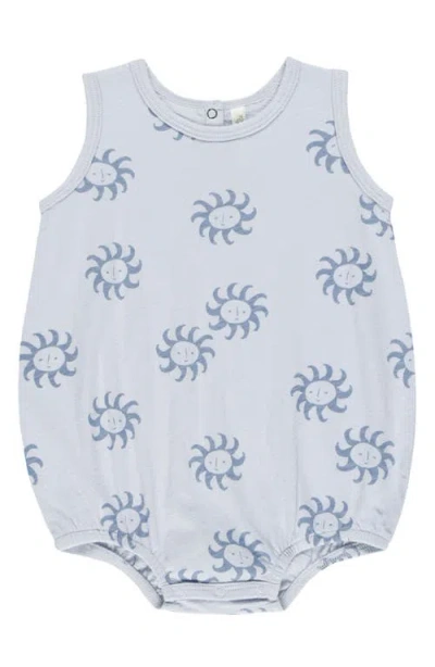 Rylee + Cru Babies'  Cotton Bubble Romper In Blue