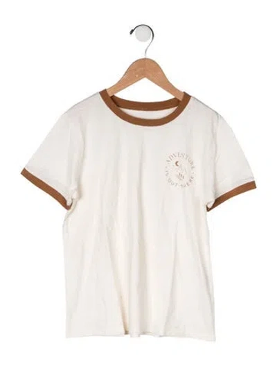 Pre-owned Rylee + Cru Kids' Cotton T Shirt In Brown/neutrals