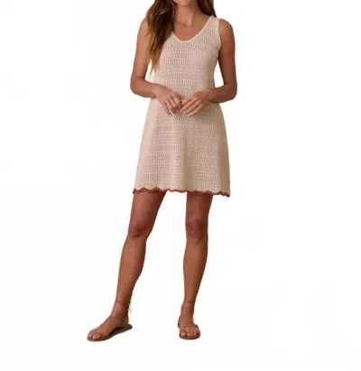 Rylee + Cru Crochet Tank Mini Dress In Natural In Neutral