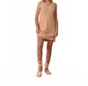 Rylee + Cru Crochet Tank Mini Dress In Pink Stripe In Neutral