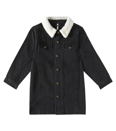 Rylee + Cru Kids' Denim Coat In Black