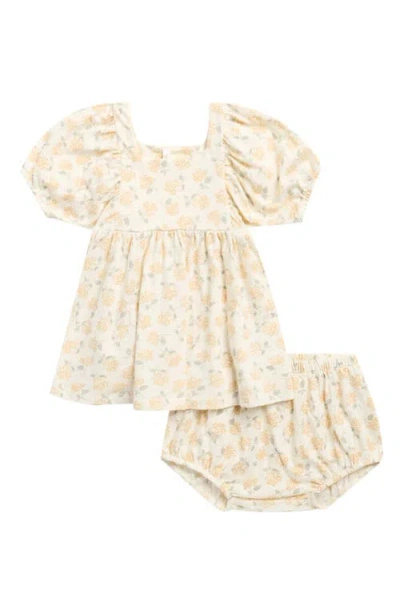 Rylee + Cru Babies'  Drea Ditsy Floral Print Dress & Bloomers Set In Multi