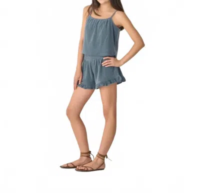 Rylee + Cru Faye Short Set In Marine In Blue