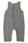 Rylee + Cru Gingham Romper In Black