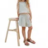 Rylee + Cru Girl's Sparrow Mini Skirt In Eucalyptus In Gray