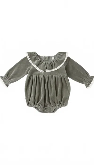 Rylee + Cru Kids' Girl's Wendy Romper In Forest In Green