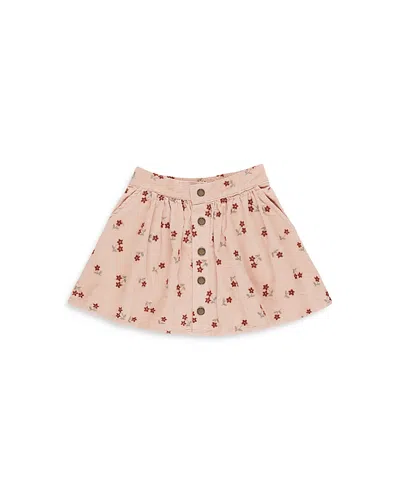 Rylee + Cru Girls' Button Mini Skirt - Little Kid In Rose