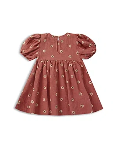 Rylee + Cru Girls' Embroidered Phoebe Dress - Little Kid In Berry