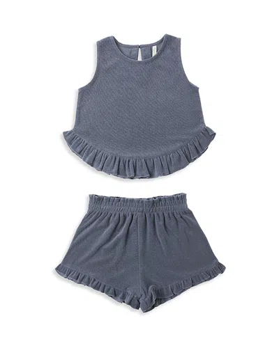 Rylee + Cru Girls' Faye Set - Little Kid, Big Kid In Blue