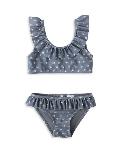 Rylee + Cru Girls' Giana Two Piece Swimsuit - Little Kid In Blue