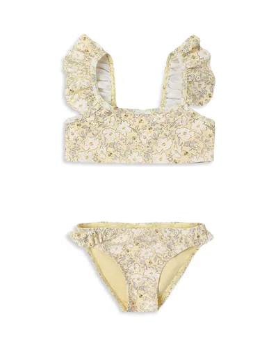 Rylee + Cru Girls' Hanalei Two Piece Swimsuit - Little Kid In Neutral