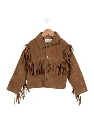 Pre-owned Rylee + Cru Babies' Girls' Jacket In Neutral