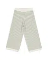 Rylee + Cru Girls' Knit Striped Wide Leg Pants - Little Kid In Ivory