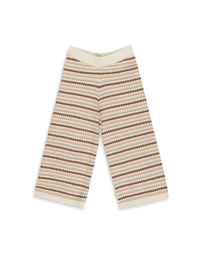 Rylee + Cru Girls' Knit Wide Leg Pants - Little Kid In Natural