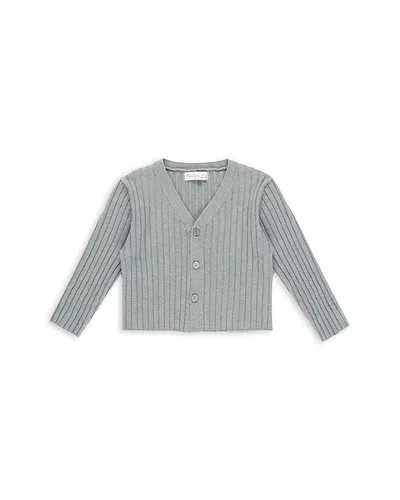 Rylee + Cru Girls' Long Sleeved Knit Button Top - Little Kid In Gray