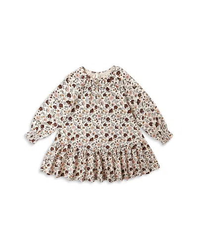 Rylee + Cru Girls' Long Sleeved Swing Dress - Little Kid In Neutral