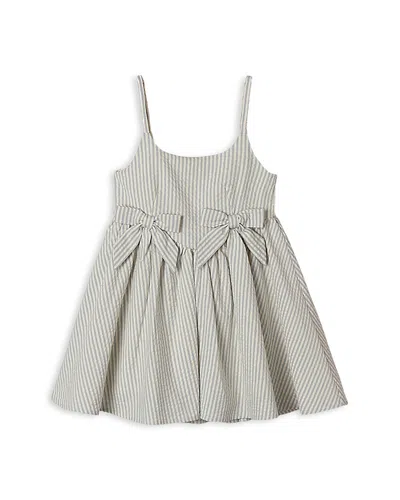 Rylee + Cru Girls' Noralee Betsy Striped Dress - Little Kid In Gray
