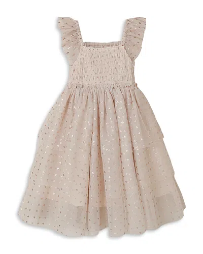 Rylee + Cru Girls' Noralee Valentina Dress - Little Kid In Neutral