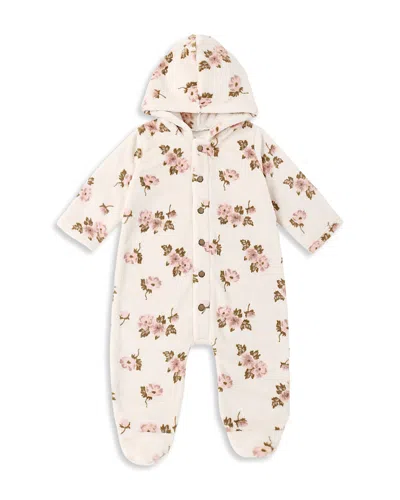 Rylee + Cru Girls' Printed Fleece Hooded Jumpsuit - Baby In Neutral