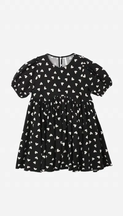Rylee + Cru Kids' Girls Rose Hearts Dress In Black