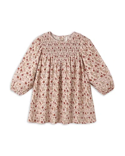 Rylee + Cru Girls' Selene Floral Print Dress - Little Kid In Brown