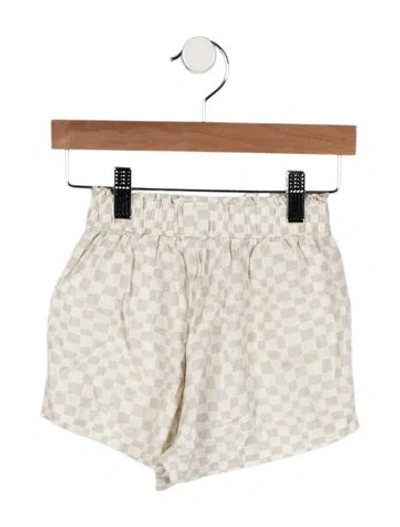 Pre-owned Rylee + Cru Babies' Girls' Shorts In Neutral
