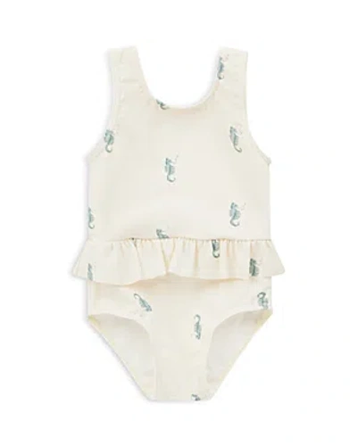 Rylee + Cru Girls' Skirted One Piece Swimsuit - Little Kid In Ivory