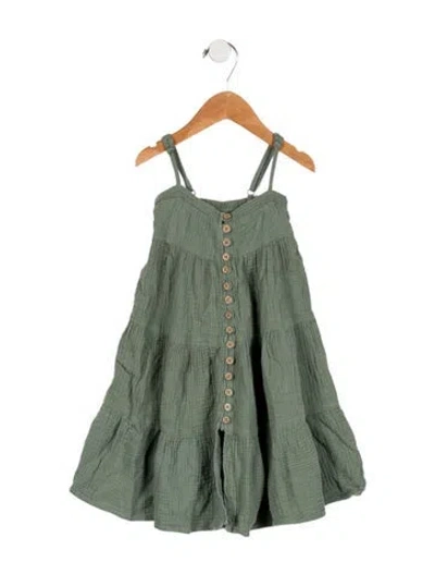 Pre-owned Rylee + Cru Babies' Girls' Sleeveless Dress In Green
