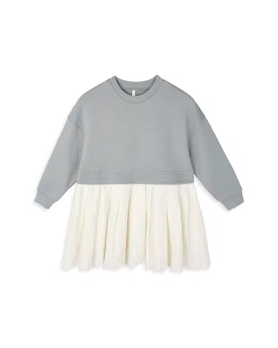 Rylee + Cru Girls' Sweatshirt Dress - Little Kid In Gray