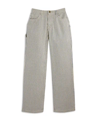Rylee + Cru Girls' Teen Baggy Striped Wide Leg Pants - Big Kid In Brown