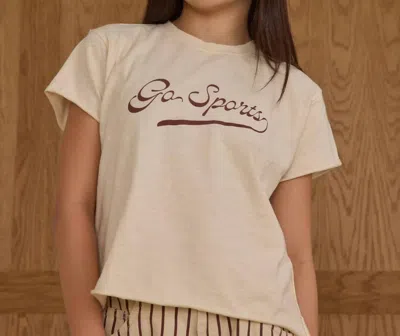 Rylee + Cru Kids' Go Sports Vintage Tee In White In Multi