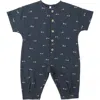 Rylee + Cru Hayes Shooting Star Print Romper In Blue