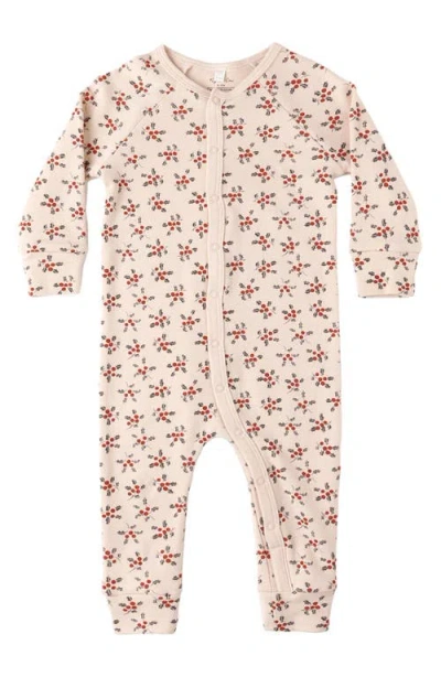 Rylee + Cru Babies'  Holly Berry Fitted Pajamas In Multi
