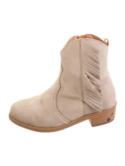 Pre-owned Rylee + Cru Babies' Infant Girls' Suede Boots In Neutrals
