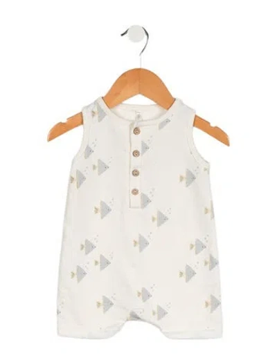 Pre-owned Rylee + Cru Babies' Infants Boys' Print Pattern One-piece In Neutrals