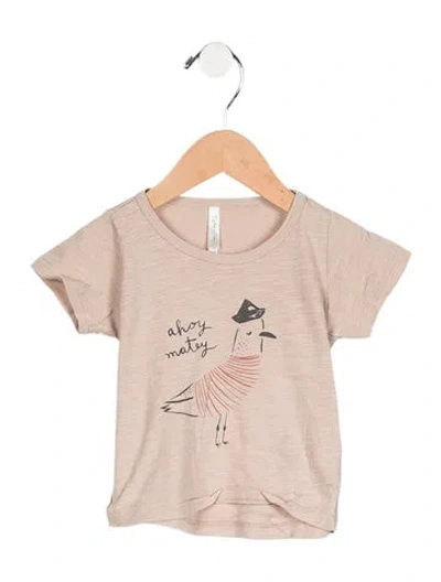 Pre-owned Rylee + Cru Babies' Infants Girls Short Sleeve Top In Neutrals