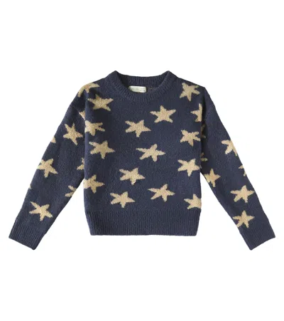 Rylee + Cru Kids' Intarsia Sweater In Blue