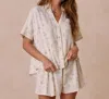 Rylee + Cru Jeni Loungewear Set In Mediterranean In Multi