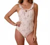 Rylee + Cru Jenni One Piece Swimsuit In Citrus Grove In Multi