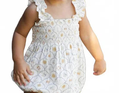 Rylee + Cru Kids' Julia Romper In Ivory In White
